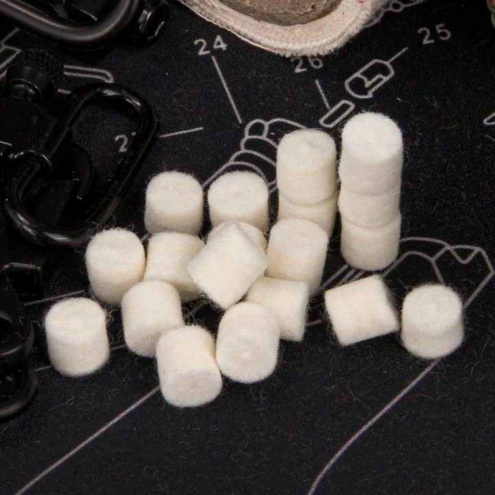 100-Pack Chamber Cleaning Pads, Cleaning Pellets, Wool Felt Gun Cleaning Pads for Rifle Pistol Shotgun, GGun Cleaning Kit Universalun Cleaning Kit Universal