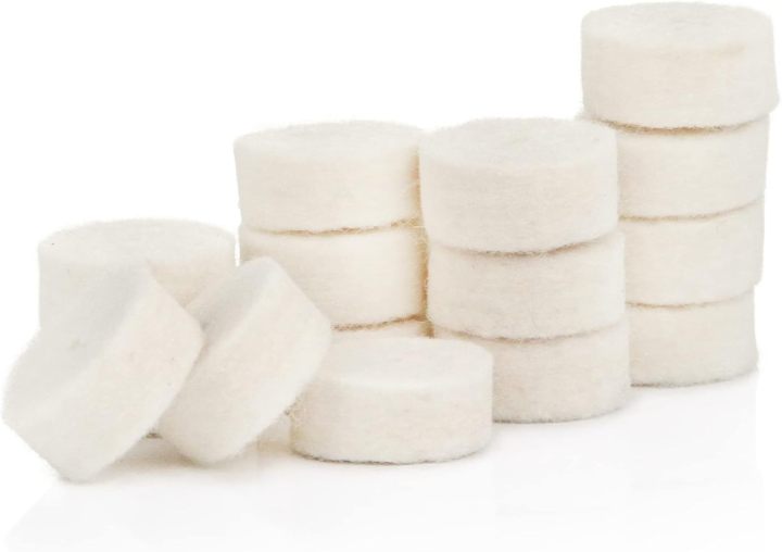 100-Pack Chamber Cleaning Pads, Cleaning Pellets, Wool Felt Gun Cleaning Pads for Rifle Pistol Shotgun, GGun Cleaning Kit Universalun Cleaning Kit Universal