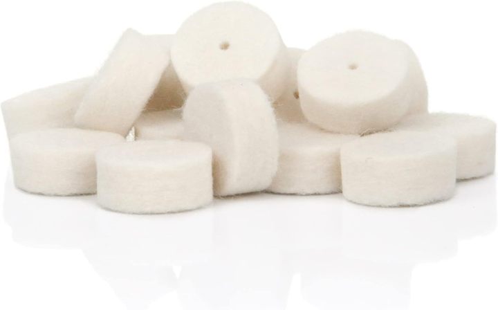 100-Pack Chamber Cleaning Pads, Cleaning Pellets, Wool Felt Gun Cleaning Pads for Rifle Pistol Shotgun, GGun Cleaning Kit Universalun Cleaning Kit Universal