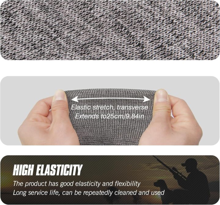 Extra-Wide Silicone Treated Knit Gun Sock, 47” x 6”Flexible Design Gun Sleeve for Rifles and Shotguns with Scopes, Hunting and Shooting Holder Socks for Gun Storage