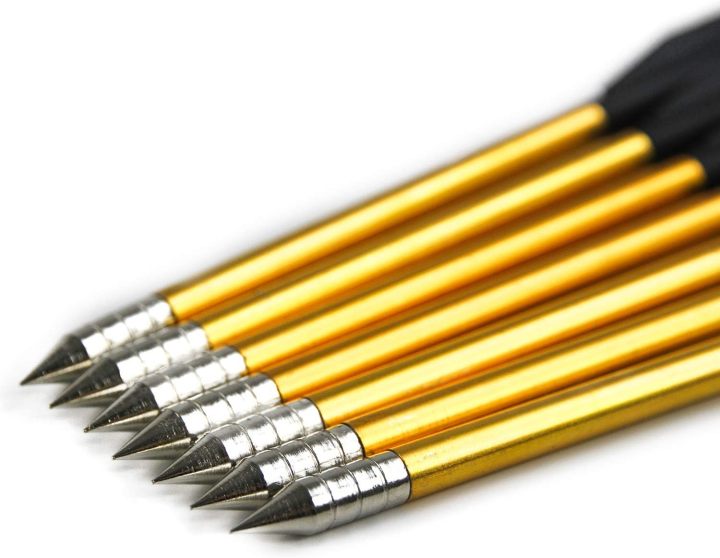 Crossbow Bolts, 6.3'' Aluminium Crossbow Bolts Mini Archery Arrows for 50-80 lbs Hunting Fishing Pistol Crossbow Precision Target Practice