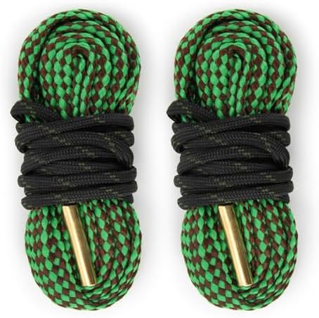 2 Pcs Gun Barrel Cleaner Snake Brush Bore Rope for Caliber .22/.223/5.56mm Rifles Reusable Cleaning
