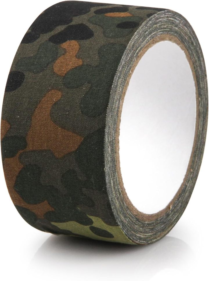 1 Roll Camo Tape No Residue, Camouflage Duct Stealth Tape, Waterproof Camo Cloth Tape 1.97" x32.8ft for Outdoor Hunting Camping