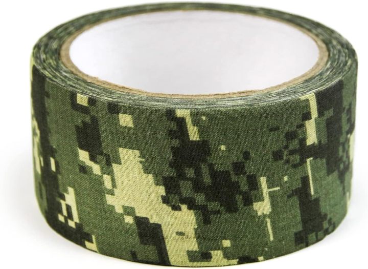 1 Roll Camo Tape No Residue, Camouflage Duct Stealth Tape, Waterproof Camo Cloth Tape 1.97" x32.8ft for Outdoor Hunting Camping