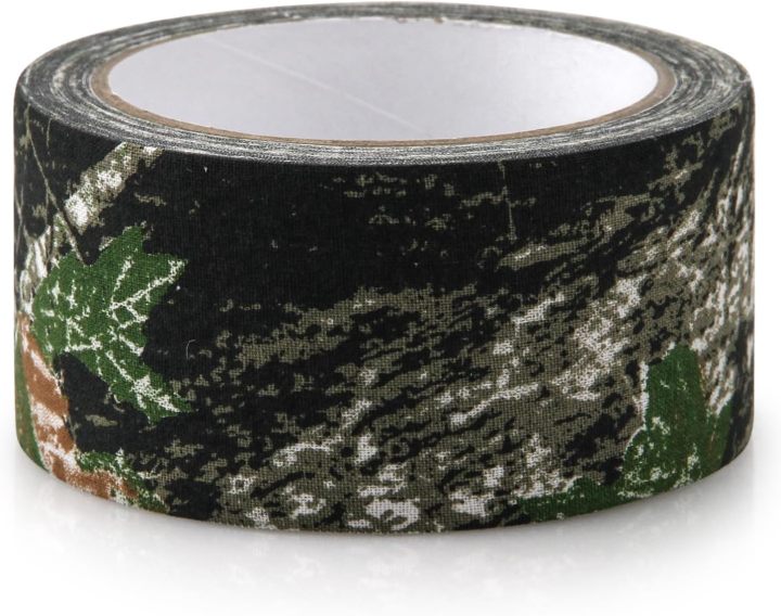 1 Roll Camo Tape No Residue, Camouflage Duct Stealth Tape, Waterproof Camo Cloth Tape 1.97" x32.8ft for Outdoor Hunting Camping
