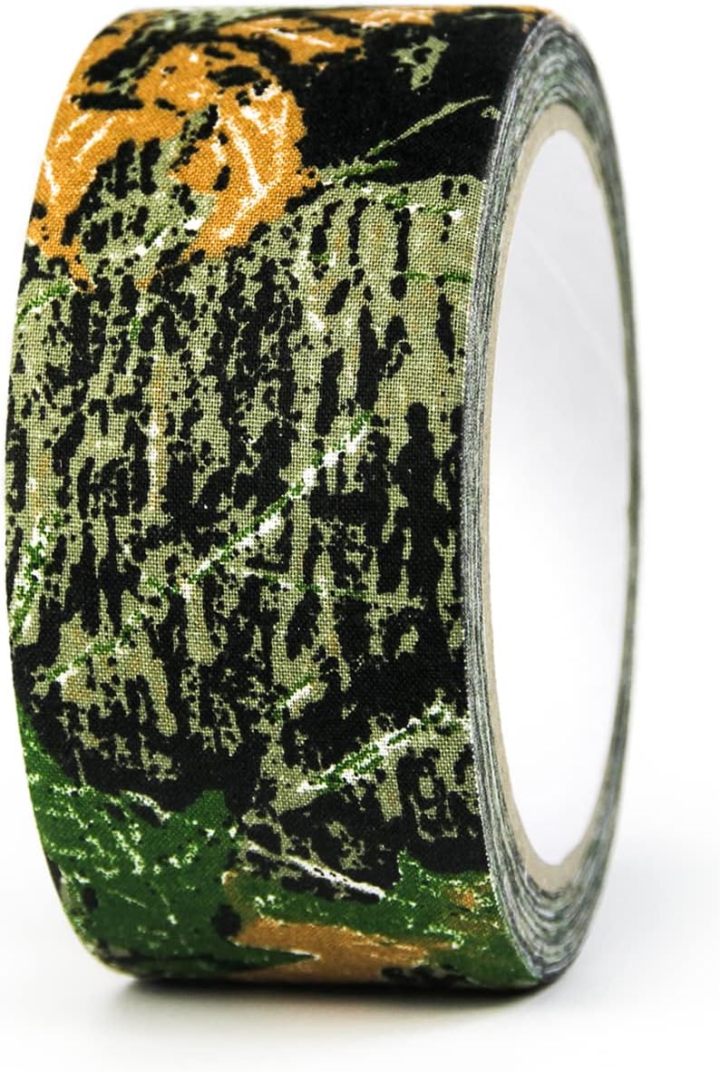 1 Roll Camo Tape No Residue, Camouflage Duct Stealth Tape, Waterproof Camo Cloth Tape 1.97" x32.8ft for Outdoor Hunting Camping