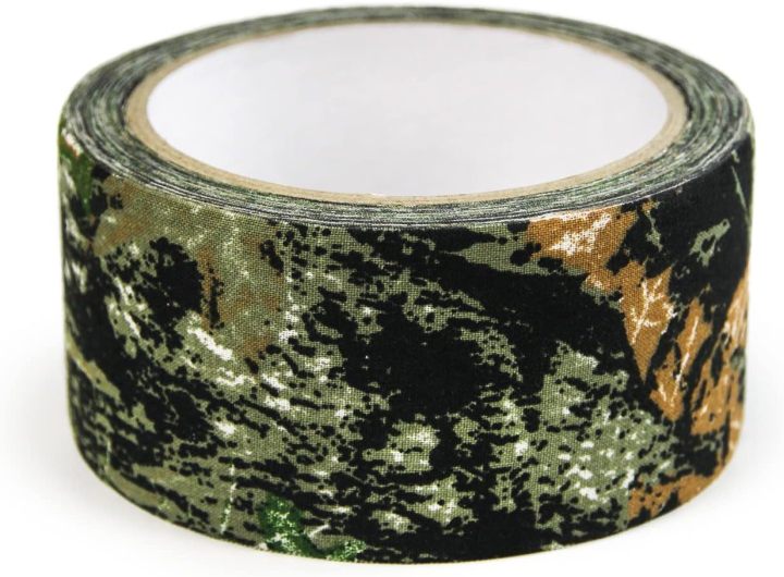 1 Roll Camo Tape No Residue, Camouflage Duct Stealth Tape, Waterproof Camo Cloth Tape 1.97" x32.8ft for Outdoor Hunting Camping