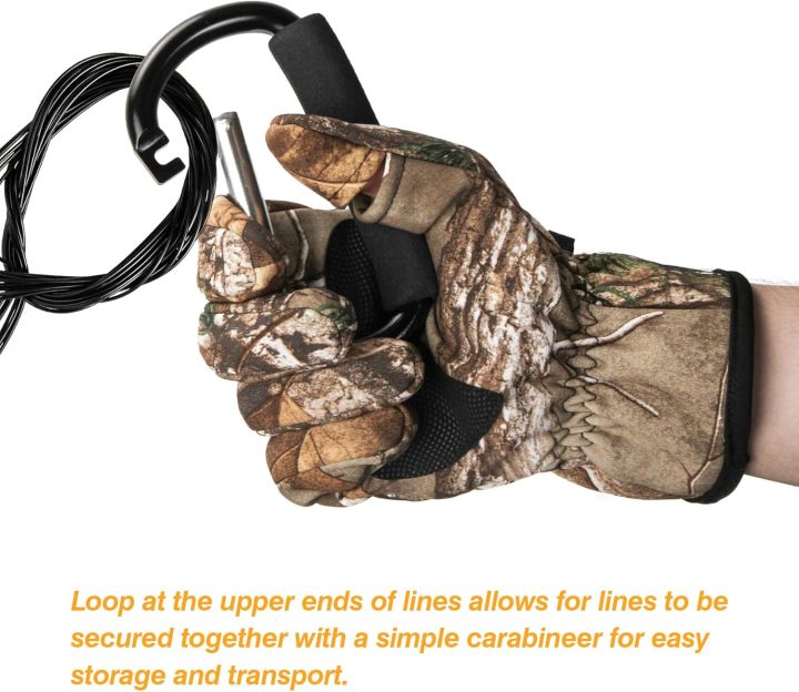 Decoy Rigs Steel Cable with PVC Coated, 12-Pack Waterfowl Decoy Weights Anchors Rigging Kit