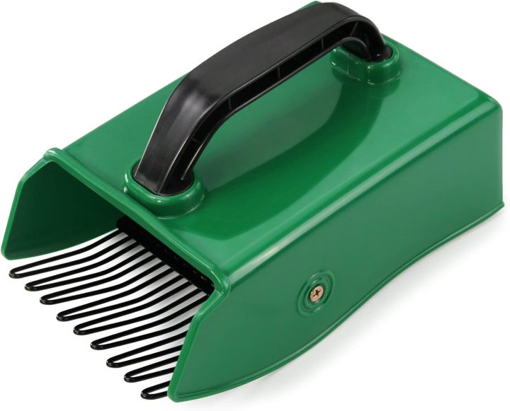  Berry Picker with Metallic Comb, Plastic Blueberry Picker Scoop with Ergonomic Handle, Huckleberry Picking Rakes for Easier Berry Harvester, 9" x 5.5" (Green)