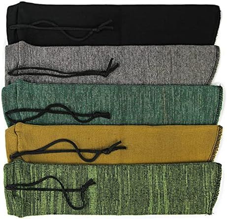 10-Pack Gun Socks for Rifles & Handguns,Silicone Treated Gun Socks for Shotguns, Pistols - Mixed Color