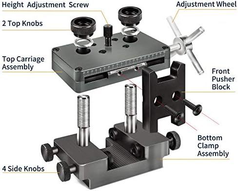 Sight Pusher Tool for Handguns, Heavy Duty Front and Rear Sight Construction Tool, Precision Adjustment Maintenance Tool for Pistol, Gray