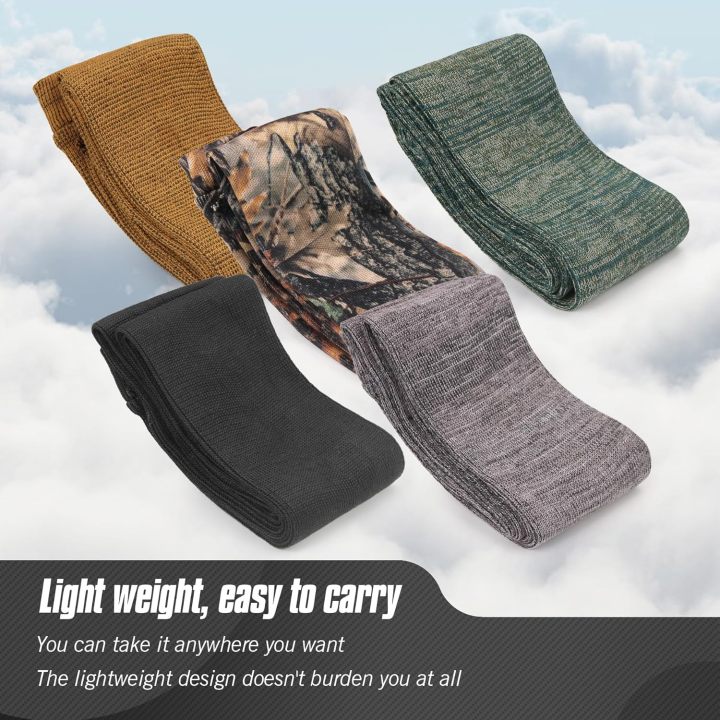 5Pcs Knit Silicone-Treated Gun Socks, Rifle Shotgun Storage Sleeve, Anti-Rust Protection, Firearm Safety and Preservation Accessories