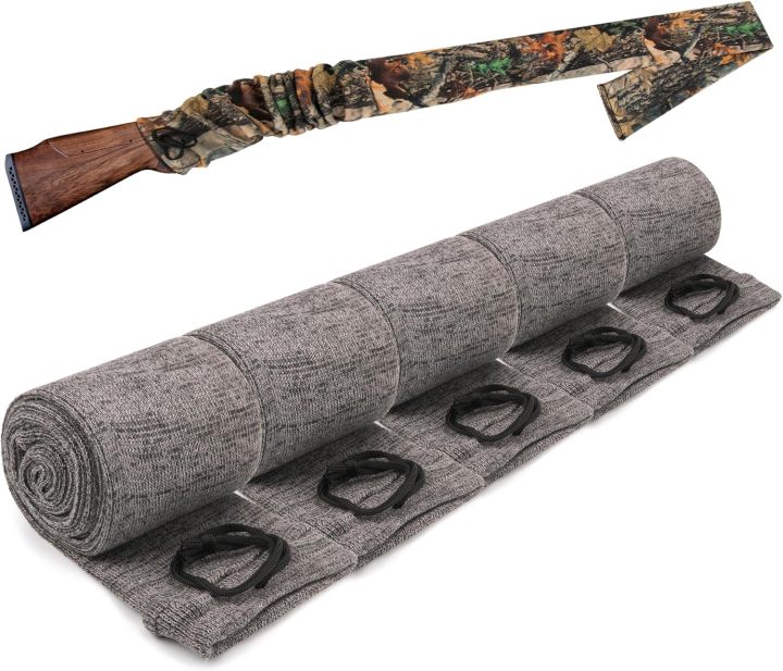 5Pcs Knit Silicone-Treated Gun Socks, Rifle Shotgun Storage Sleeve, Anti-Rust Protection, Firearm Safety and Preservation Accessories