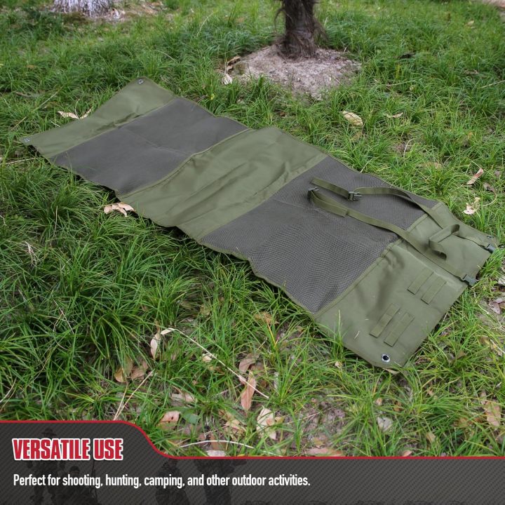 Shooting Mat, Non-Slip Moisture-Proof Folded Pad with Carry Strap for Range Shooting Hunting Camping