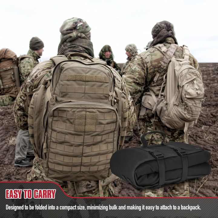 Shooting Mat, Non-Slip Moisture-Proof Folded Pad with Carry Strap for Range Shooting Hunting Camping
