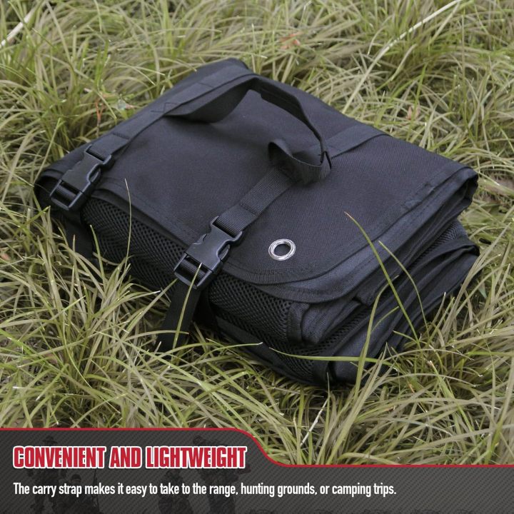Shooting Mat, Non-Slip Moisture-Proof Folded Pad with Carry Strap for Range Shooting Hunting Camping