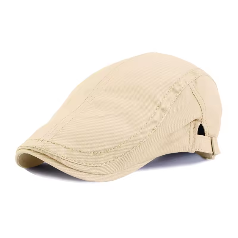 Outdoor Plain Classic Newsboy Flat Cap Men's Hunting Hat Solid Beret Hat Driving Cap for Unisex