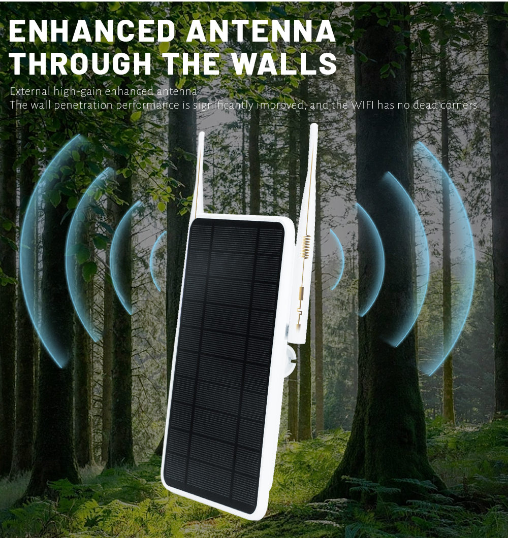 W1 4G LTE Solar Wifi Router With Built In 6w Solar Panel And Battery Outdoor Low Power Wireless Wifi Hotsport 
