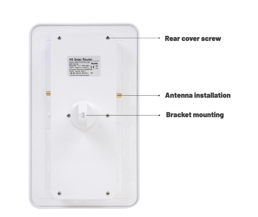 W1 4G LTE Solar Wifi Router With Built In 6w Solar Panel And Battery Outdoor Low Power Wireless Wifi Hotsport 