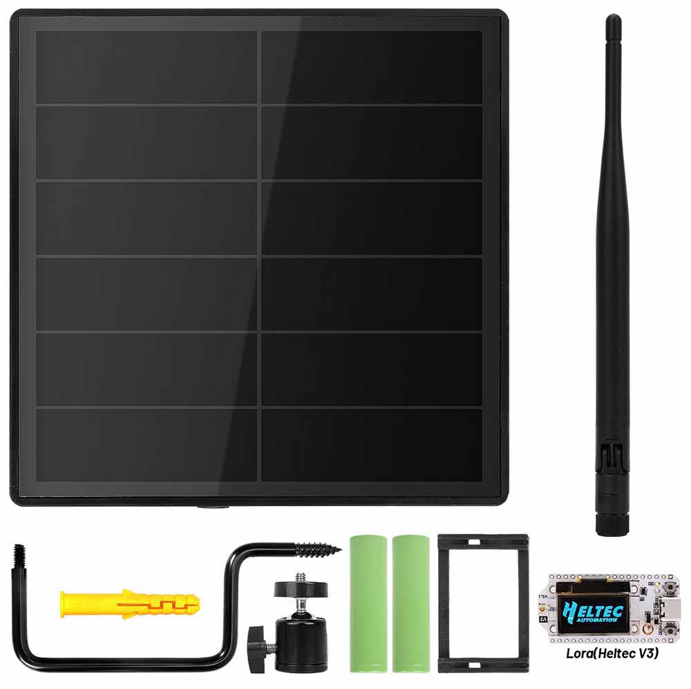 D5 Solar Lora Repeater for Meshtastic with Heltec ESP32 V3 