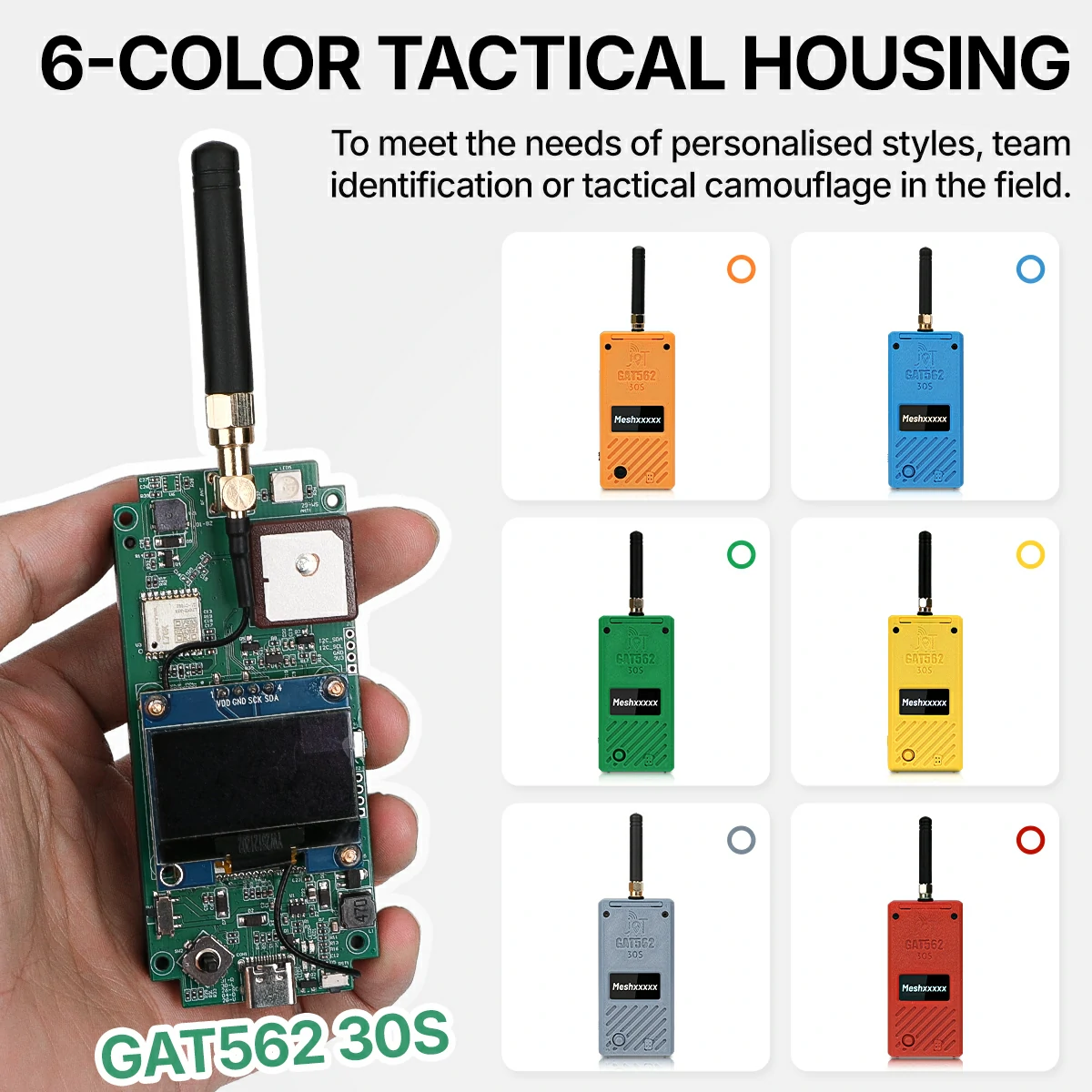 GAT562 30s 30dBm High Power Mesh LoRa Radio Compatible Meshcore or Meshtastic Tracker Node