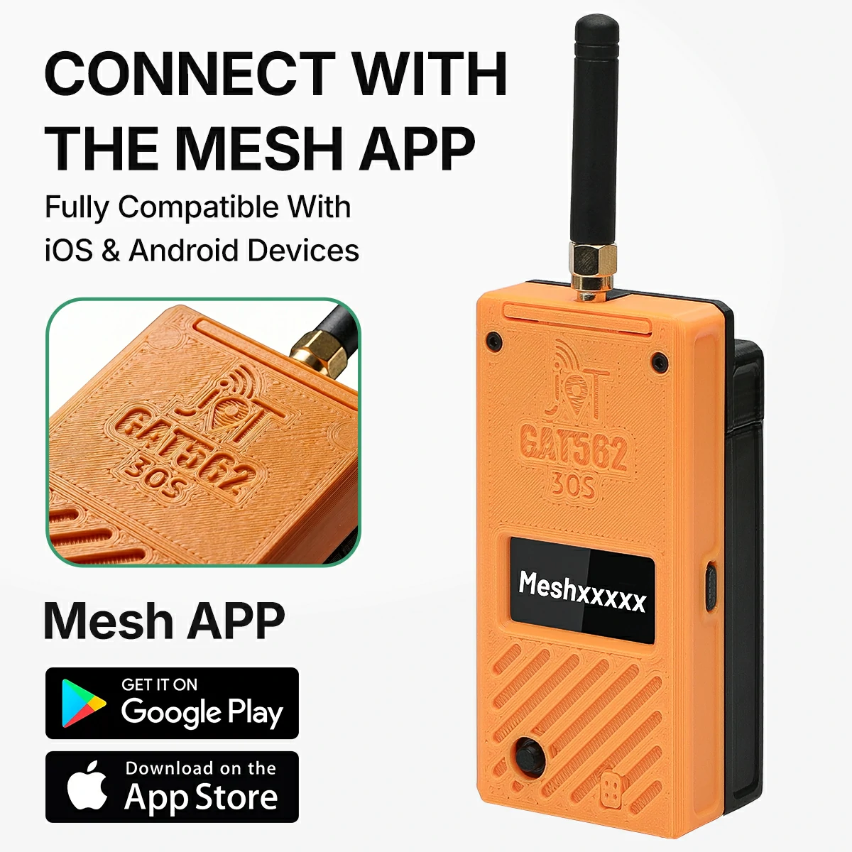 GAT562 30s 30dBm High Power Mesh LoRa Radio Compatible Meshcore or Meshtastic Tracker Node