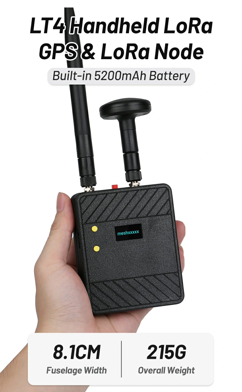 LT4 Handheld LoRa Terminal Long‑Range Wireless Self‑Networking Communication Handheld Device
