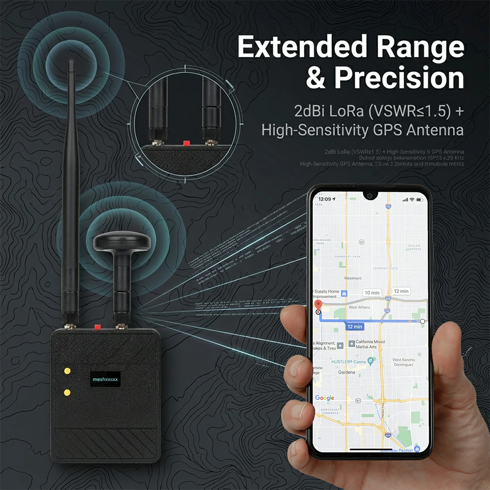 LT4 Handheld LoRa Terminal Long‑Range Wireless Self‑Networking Communication Handheld Device
