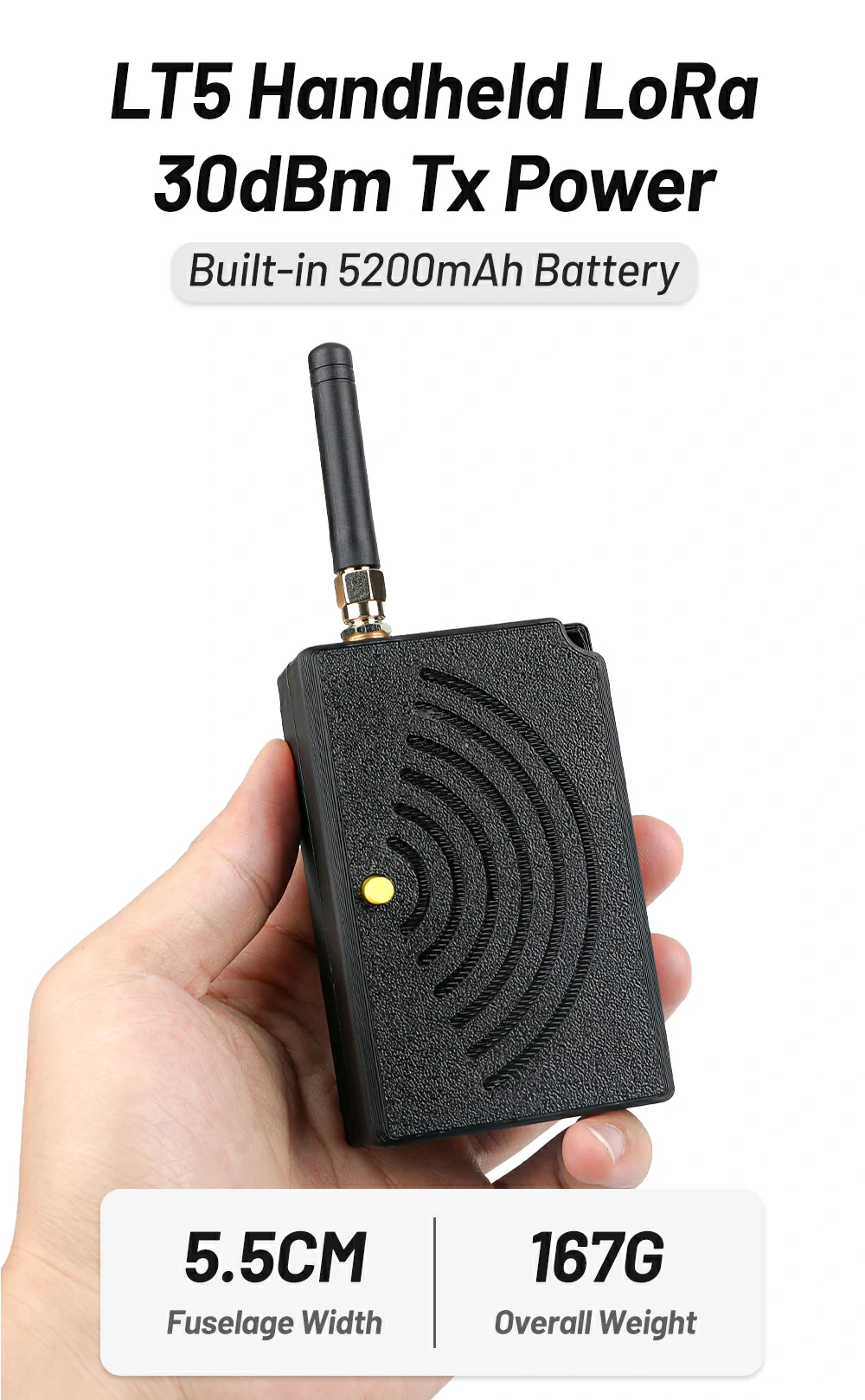 LT5 Handheld LoRa Terminal Long‑Range Wireless Self‑Networking Communication Handheld Device