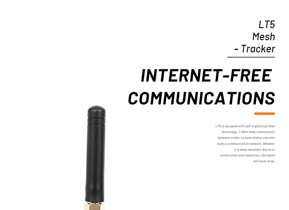 LT5 Handheld LoRa Terminal Long‑Range Wireless Self‑Networking Communication Handheld Device