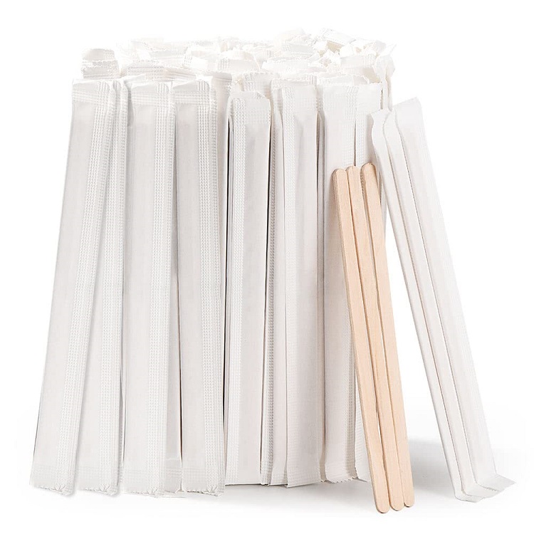 Individually wrapped coffee stirrers, 140mm/5.5inch Disposable wood  Individually wrapped coffee stirrers, 140mm/5.5inch Disposable wood  coffee stirrers,coffee stir sticks,wooden coffee stirrers,wooden stirring sticks,wooden stirrers for coffee,individually wrapped coffee stirrers