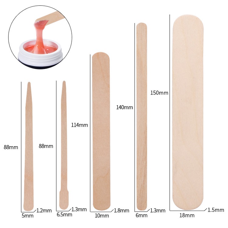 Beauty wax spatula wooden wax sticks wooden tongue depressor Beauty wax spatula wooden wax sticks wooden tongue depressor wooden wax sticks,waxing spatulas