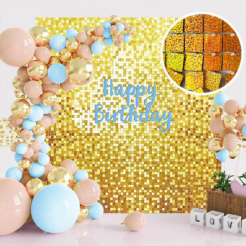 3D Sequin Panel Shimmer Wall Sequin Panel