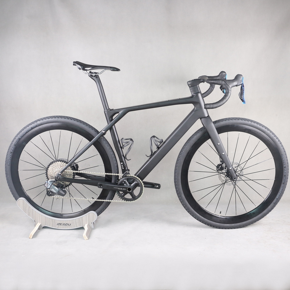 13 Speed Full Bike Disc Gravel Bike GR208 Wheeltop Gex Groupset Single  Speed Di2 Complete Bicycle Aluminum Wheelset 700X40C Tire