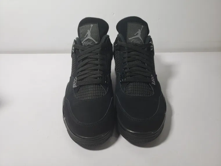 Quality Check Pictures:MoKo Shoes Cheap Reps Jordan 4 Black Cat