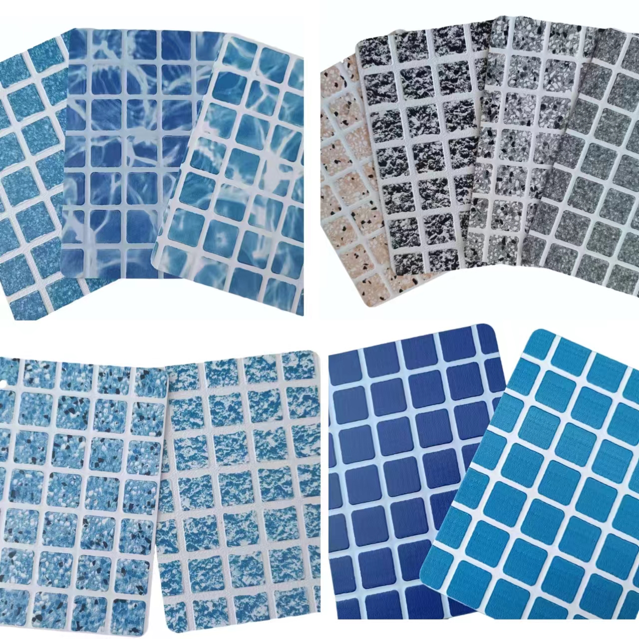 Factory direct 3D Design Popular various mosaic color pool foil plastic swimming liner  Factory direct 3D Design Popular various mosaic color pool foil plastic swimming liner