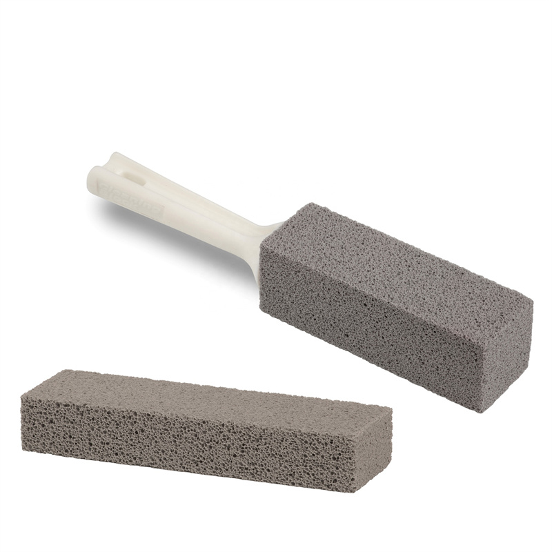 Pumice Stone for Cleaning, Pumie Scouring Stick with Handle, Pumice Stone Toilet Bowl Cleaner, Pumice Stone Hard Water Stain Remover for Toilet, Bathroom, Kitchen Sink, Grill