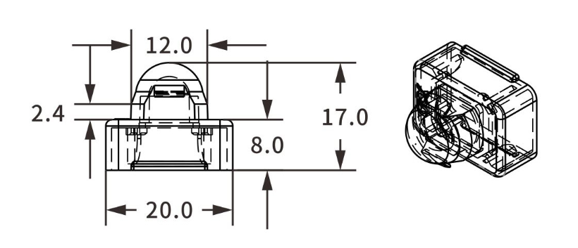 Unique 12mm SPI/DMX DC12V Pixel String Light