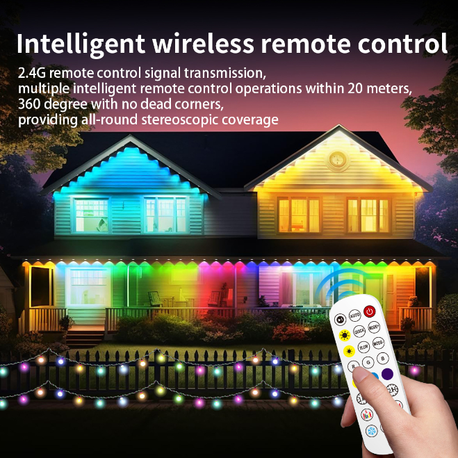 24V Outdoor LED Light String Remote Control APP Graffiti Decorative Eaves Light Digital Permanent Christmas Light 24V Outdoor LED Light String Remote Control APP Graffiti Decorative Eaves Light Digital Permanent Christmas Light Permanent Christmas Light,24V Outdoor LED Light String