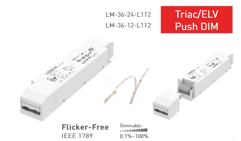 LM-36-12-L1T2 LM-36-24-L1T2 36W 12V 24V CV Triac LTECH LED Driver