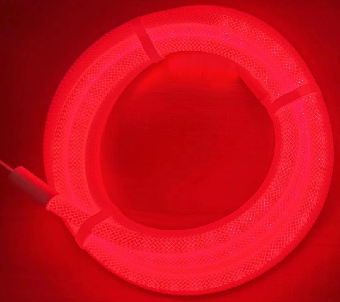 XXA-NHDBZ-360D 360 Viewing 15mm Diameter Digital Neon LED Tube with Woven