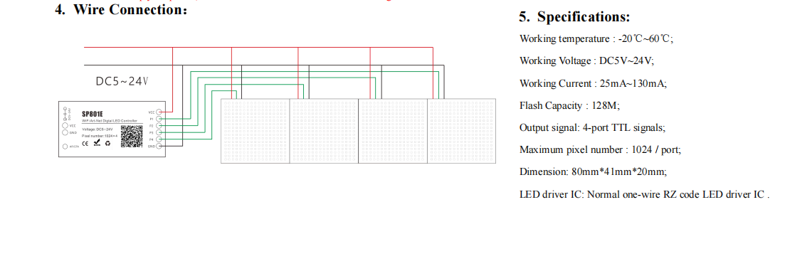SP801E WIFI Art-Net LED Controller