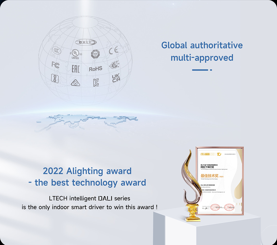 SE-40-300-1050-W1D LTECH 40W 300-1050mA NFC CC DALI DT6 LED driver