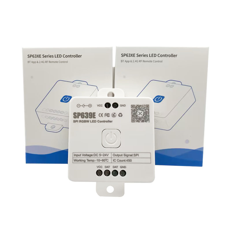 SP639E SPI RGBW LED Controller Bluetooth Music APP Controller Group Function 5-24V