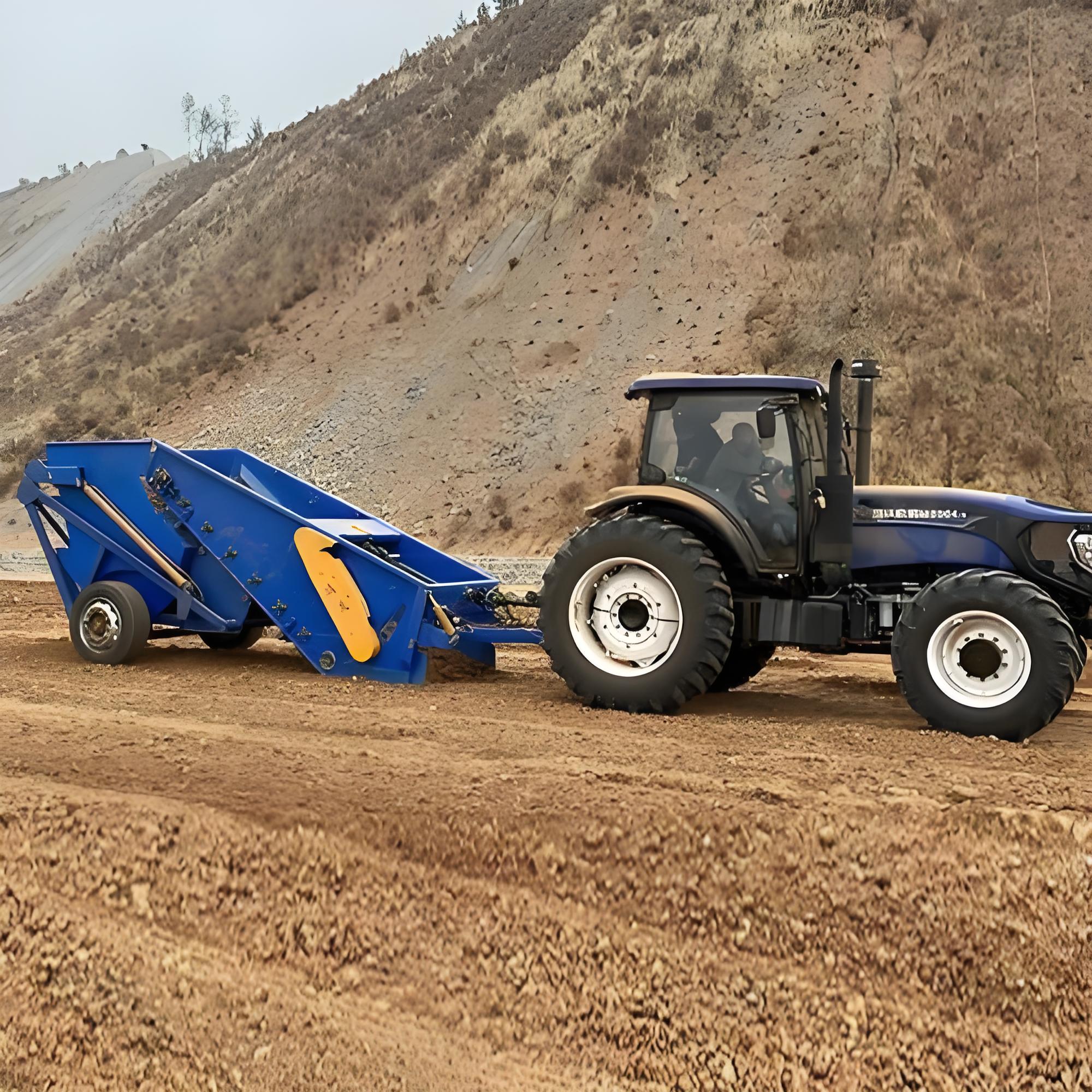 Stone picking machine