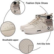 XIDISO High Top Fashion Mens Sneakers Walking Shoes  _1