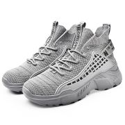 FUSHITON Trainers Mens High Top Shoes Lightweight Platform Sneakers Breathable Comfortable_1