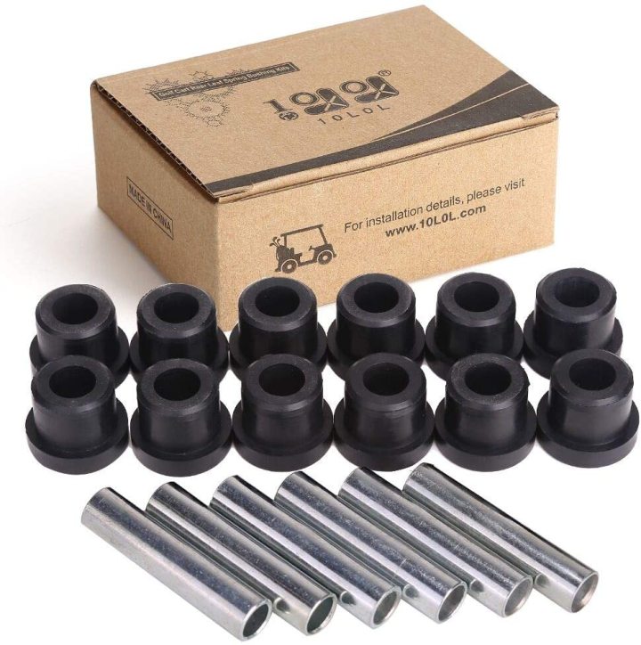 Front or Rear Leaf Spring Bushing and Sleeve Kit for Club Car DS and EZGO TXT 1994-UP  