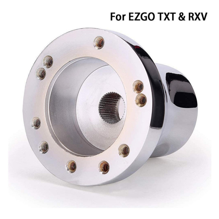 Golf Cart Steering Wheel Adapter for EZGO TXT and RXV Sliver Color