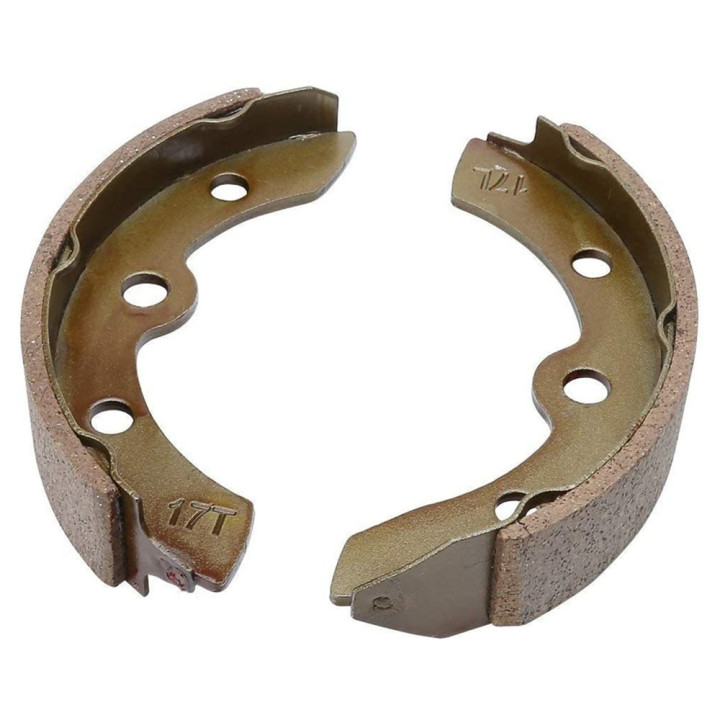 2 Front 2 Rear Replacement Brake Shoes Set for Club Car EZGO Yamaha  